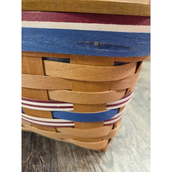 Longaberger American Celebrations Picnic Basket Protector Lid Riser 2011 - Picture 5 of 8